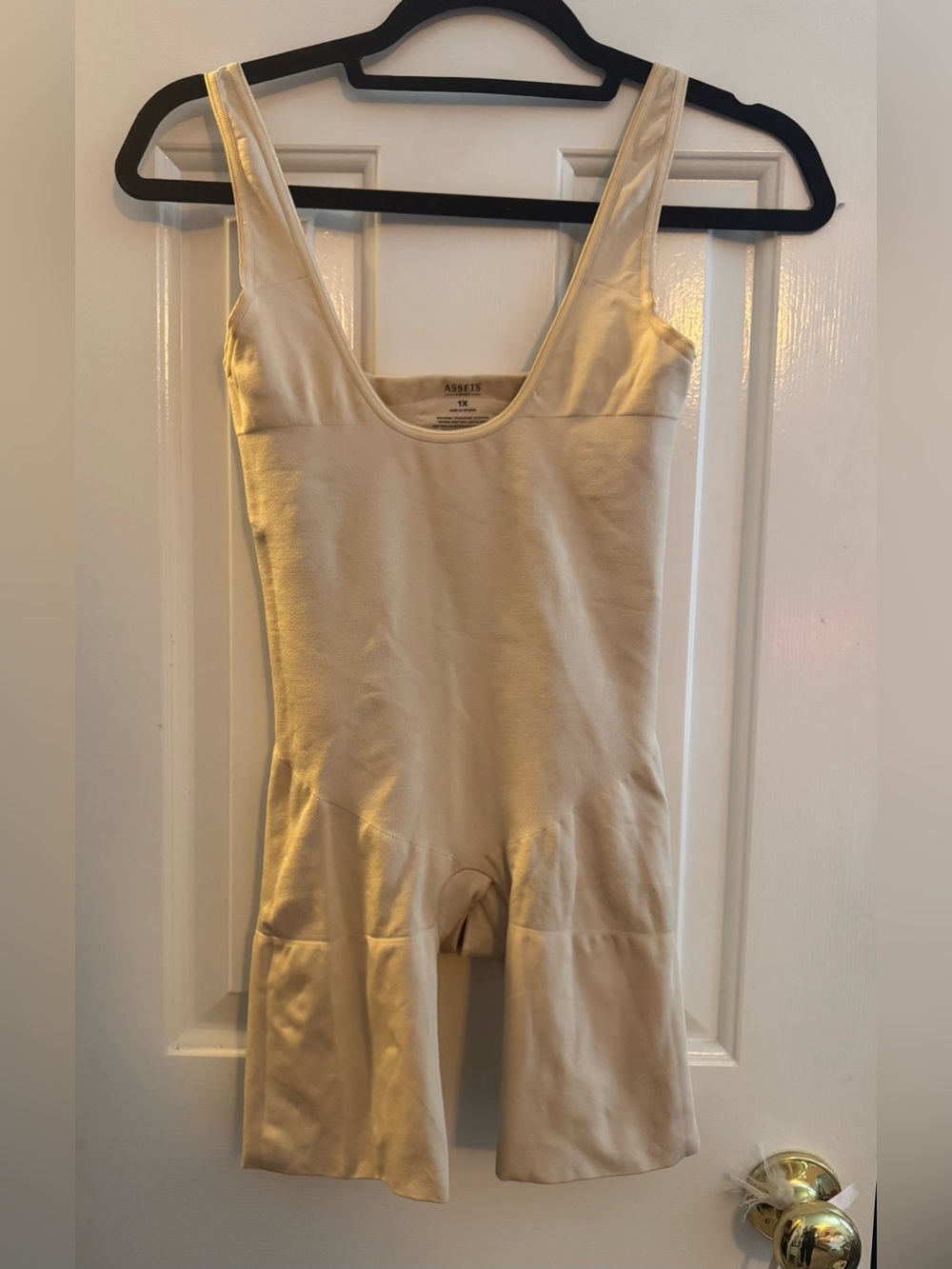 ASSETS Spanx Beige Shapewear Bodysuit 1x